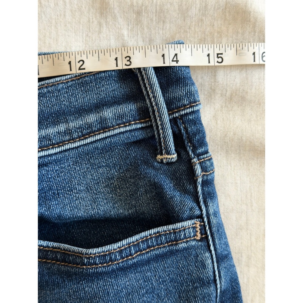 Mother Lil' Hustler Ankle Jeans Womens 30 Cropped Kick Flare High Rise Denim - Picture 11 of 11